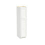 Inset Origami White RTA 18"W x 84-96"H x 25"D 3-Size Pantry Cabinet with 2 Doors and 4 Shelves