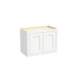 Inset Origami White RTA 24-36"W x 12-24"H x 13.5"D 10-Size Double Doors Wall Cabinet