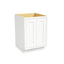 Inset Origami White RTA 24-36"W x 34.5"H x 25"D 5-Size Full Height Double Doors Base Cabinet
