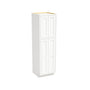 Inset Origami White RTA 24-36"W x 84-96"H x 25"D 9-Size Pantry Cabinet with 4 Doors and 4 Shelves