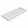 Inset Origami White RTA 30-36"W x 1.63"H x 13.5"D 2-Size Wall Glass Hanger