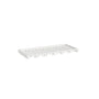 Inset Origami White RTA 30-36"W x 1.63"H x 13.5"D 2-Size Wall Glass Hanger