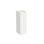 Inset Origami White RTA 9-21"W x 30-42"H x 13.5"D 15-Size Single Door Wall Cabinet