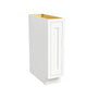 Inset Origami White RTA 9"W x 34.5"H x 25"D Base Spice Rack Cabinet with Pull-out Basket