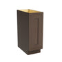 Inset Truffle Brown RTA 12-21"W x 34.5"H x 25"D 4-Size Full Height Single Door Base Cabinet