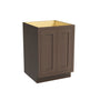 Inset Truffle Brown RTA 24-36"W x 34.5"H x 25"D 5-Size Full Height Double Doors Base Cabinet