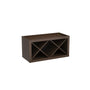 Inset Truffle Brown RTA 30-36"W x 15-18"H x 13.5"D 4-Size X-Shaped Wine Grid Wall Rack Cabinet