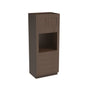 Inset Truffle Brown RTA 33"W x 84-96"H x 25"D 3-Size Pantry Cabinet with Oven Opening, 4 Drawers and 2 Doors