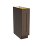 Inset Truffle Brown RTA 9"W x 34.5"H x 25"D Tray Base Cabinet with Pull-out basket