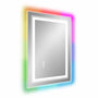 RGB Smart Control Backlit Bathroom Mirror with Dimmable Touch, Anti Fog