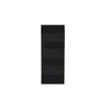 Slim Ebony Black Shaker RTA 12"W x 30"/36"/42"H x 9"D Wall Open Shelf with 3/4 Layers