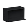 Slim Ebony Black Shaker RTA 30"W x 18"H x 12"D Wall Microwave Cabinet