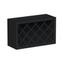 Slim Ebony Black Shaker RTA 30"W x 18"H x 12"D Wine Rack Wall Cabinet