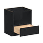 Slim Ebony Black Shaker RTA 30"W x 34.5"H x 24"D Base Microwave Cabinet with 1 Drawer