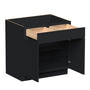Slim Ebony Black Shaker RTA 33"/36"/39"/42"W x 34.5"H x 24"D Standard Base Cabinet with 2 Drawers and 2 Doors