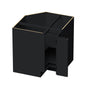 Slim Ebony Black Shaker RTA 33"/36"W x 34.5"H x 24"D Lazy Susan Base Cabinet