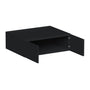 Slim Ebony Black Shaker RTA 36"W x 12"/15"/18"/24"H x 27"D Deep Wall Cabinet with 2 Doors