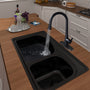 Designer Pull-Down Kitchen Faucet with 2-Function Sprayer & Full PEX Waterway