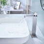 Waterfall Spout Bathroom Faucet,Single Handle Bathroom Vanity Sink Faucet-CASAINC