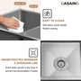 31 inch SUS304 Stainless Steel Undermount Workstation Kitchen Sink 18 gauge