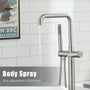 CASAINC Freestanding Bathroom Bathtub Faucet with Hand Shower