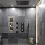 20*24'' Rectangle Shower System With 4 Sprays Modes & 3 Body Jets