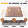 20*24'' Rectangle Shower System With 4 Sprays Modes & 3 Body Jets