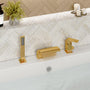 Waterfall Tub Faucet with Handheld Shower Head for Bathtub