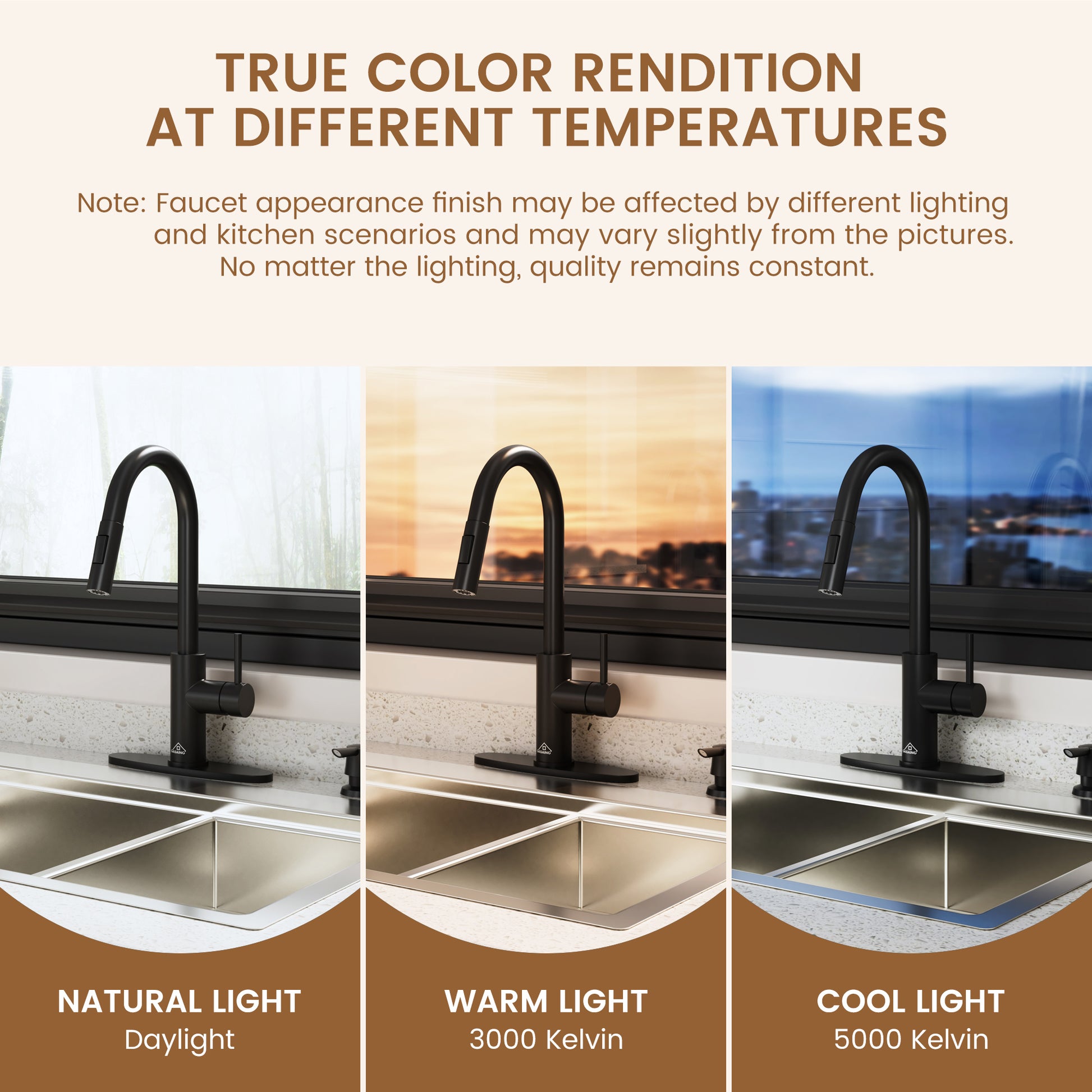 Infrared Induction Touchless Pull Down Single Handle Kitchen Faucet With LED Function, 1.8gpm, Soap Dispenser Included