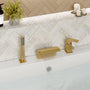 Waterfall Tub Faucet with Handheld Shower Head for Bathtub