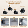 Ceiling Mount 3 Function Thermostatic Shower System with Rainfall Massage Jets