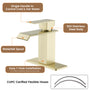 Waterfall Spout Bathroom Faucet,Single Handle Bathroom Vanity Sink Faucet