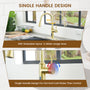 Smart Voice-Controlled Kitchen Faucet with Pull Down Sprayer and Touchless Technology