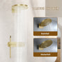 16-inch Wall-Mounted Thermostatic Shower System with Hand Shower