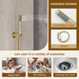 8-inch Ceiling-Mounted Thermostatic Shower System with Body Jets