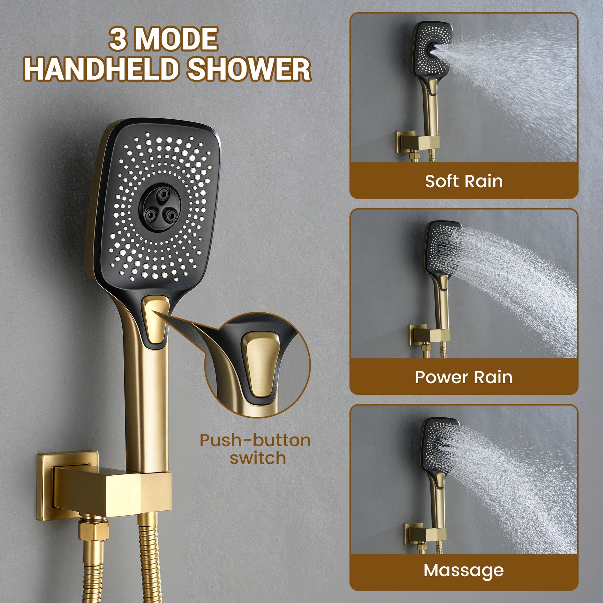 32*24-inch Luxury Shower System with Body Jets & LED Lights