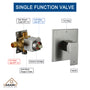 Rainfall Shower System 10" Wall Mount Single Function Showerhead