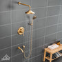CASAINC 8.3 inch Wall-mounted Rain Shower Faucet with Pressure Balanced Valve