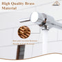Double Handles Wall-Mounted Folding Pot Filler Space-Saving