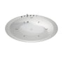 71" Minimalist Massage Freestanding Bathtub with LED Mood Light & Ergonomic Deep Soak