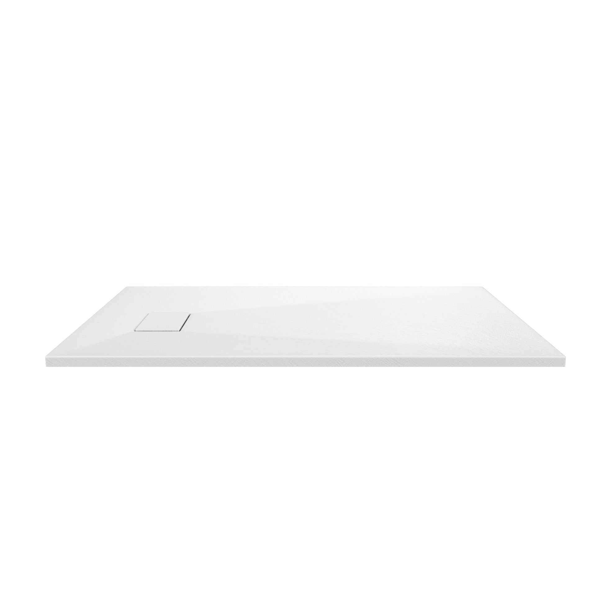 European-Style SMC Shower Base with Sleek Marble Texture in Black & White