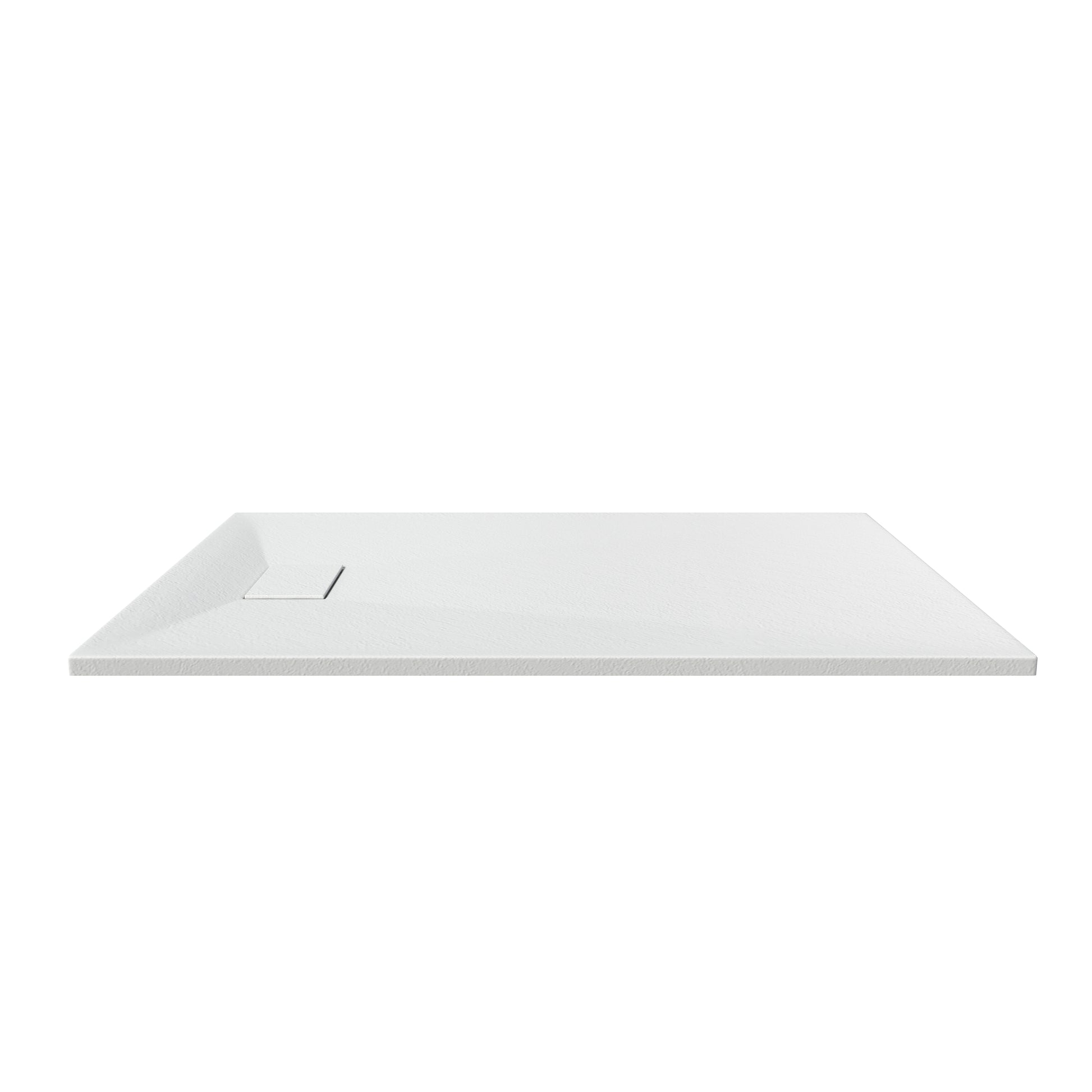European-Style SMC Shower Base with Sleek Marble Texture in Black & White