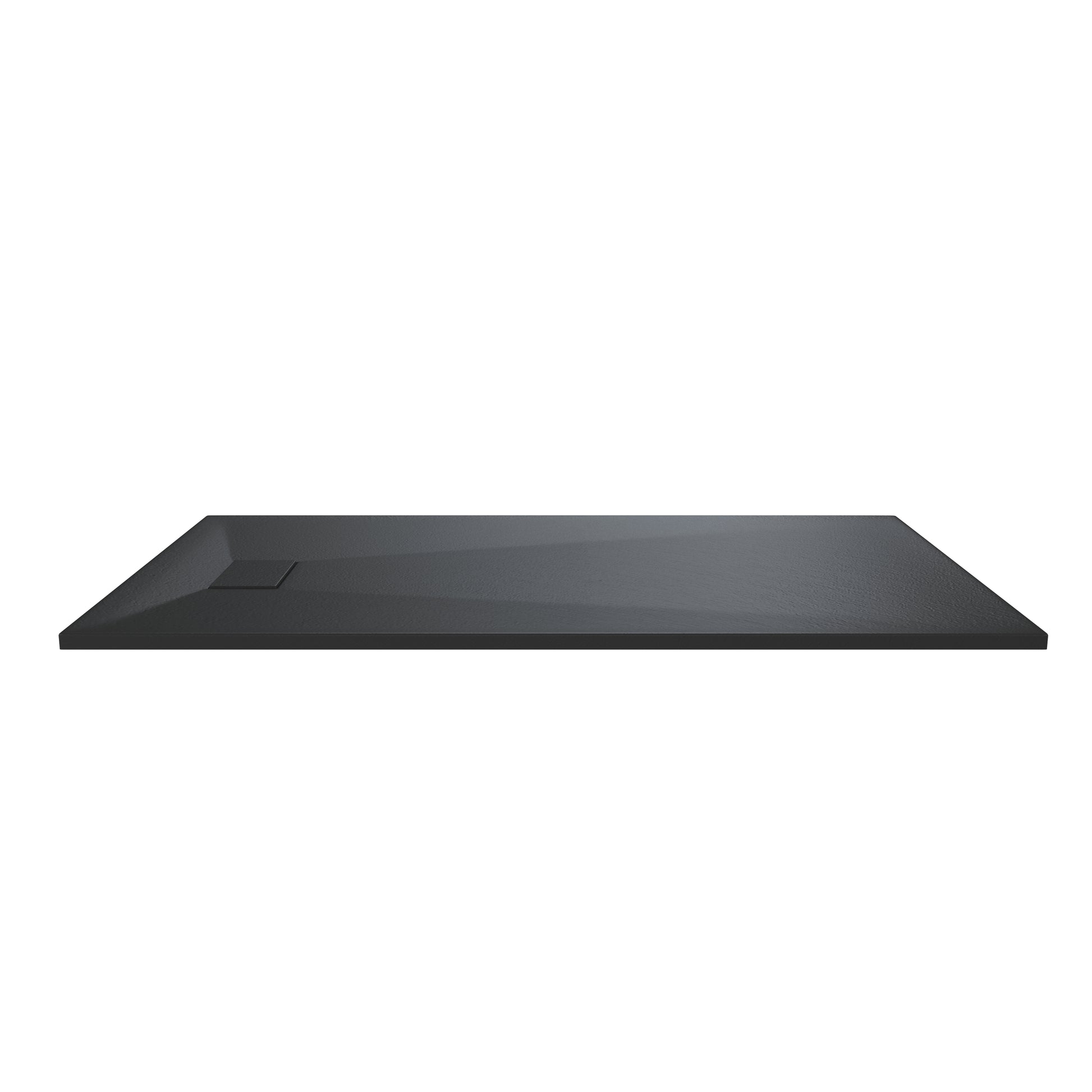 European-Style SMC Shower Base with Sleek Marble Texture in Black & White