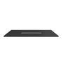 Durable SMC Composite Shower Base Pan with Center Drain in Black & White