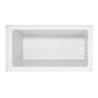60" Luxury Drop-In Acrylic Soaking Bathtub with Square Interior