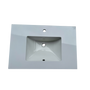 30" Wall-mount Single Sink Bathroom Vanity with Marble Top