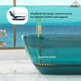 59"/69" Transparent Resin Freestanding Bathtub with Excellent Heat Retention