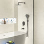 10" Wall-Mounted Rainfall Shower System with Handheld & Tub Spout