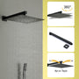 10-inch/12inch Rainfall Shower System With Hand Shower & Pressure-Balanced Valve