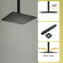 10-inch/12inch Rainfall Shower System With Hand Shower & Pressure-Balanced Valve